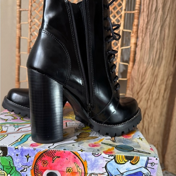 Jeffrey Campbell Black Leather Boots - Picture 13 of 16